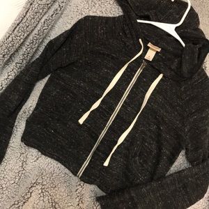 Cropped Hoodie Zip Up